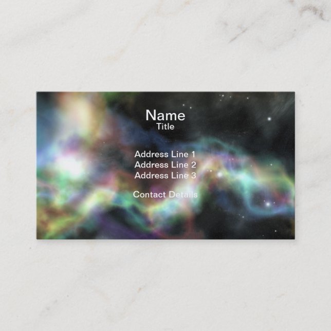 Celestial Nebula Business Card (Front)
