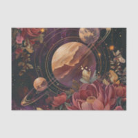 Celestial Nebula Crystal Planet Purple
