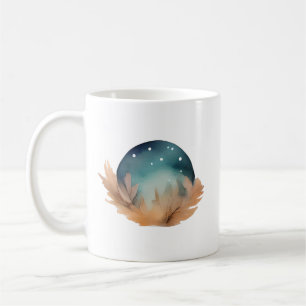 Celestial Nest Watercolor Abstract Coffee Mug