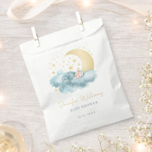 Celestial night baby shower candy favour bags