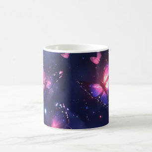 Celestial Night Butterfly Garden Coffee Mug