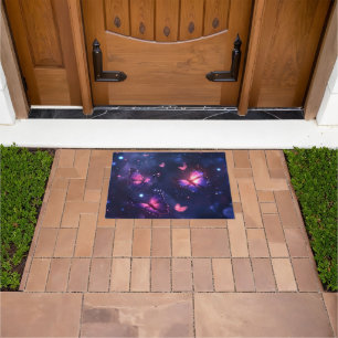Celestial Night Butterfly Garden Doormat