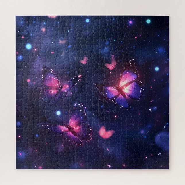 Celestial Night Butterfly Garden Jigsaw Puzzle (Vertical)