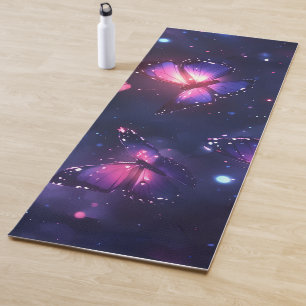 Celestial Night Butterfly Garden Yoga Mat