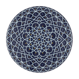 Celestial Night Glass Cutting Board
