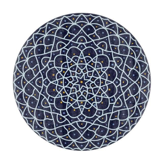 Celestial Night Glass Cutting Board (Front)