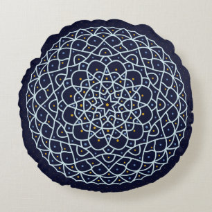 Celestial Night Round Pillow
