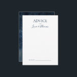 Celestial Night Sky | Gold Wedding Advice Card<br><div class="desc">This celestial night sky | gold wedding advice card is perfect for your enchanted under-the-stars wedding. The dark navy blue watercolor sky, dotted with gold stars, will set the tone for your evening boho outdoor wedding. Personalise it as you wish or keep it as is. Be sure to look through...</div>