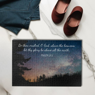 Celestial Night Sky Scripture  Jigsaw Puzzle