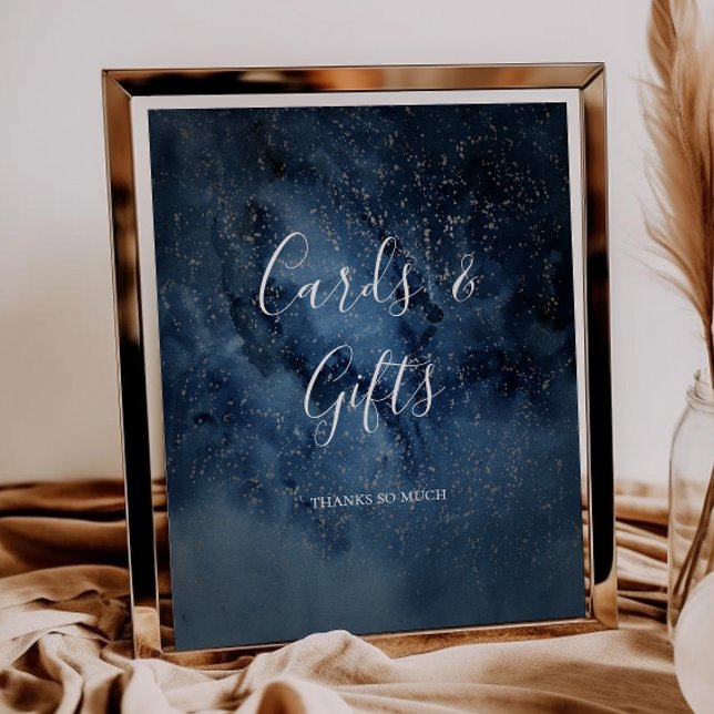 Celestial Night Sky | Silver Cards and Gifts Sign (Creator Uploaded)
