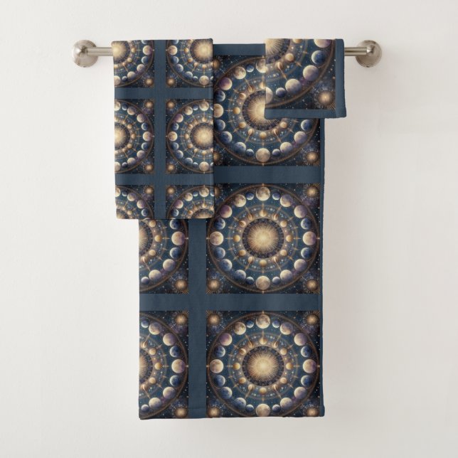 Celestial Night Sky Towel Set (Insitu)