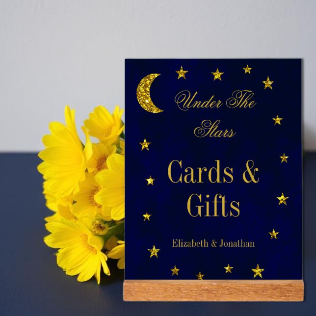 Celestial Night Sky Wedding Acrylic Sign (Creator Uploaded)