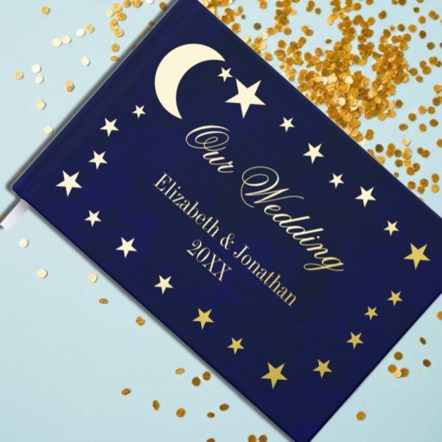 Celestial Night Sky Wedding Guest Book (Creator Uploaded)