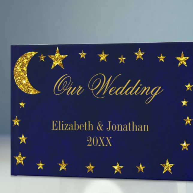 Celestial Night Sky Wedding Guest Book (Creator Uploaded)