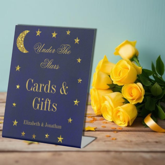 Celestial Night Sky Wedding Pedestal Sign (Creator Uploaded)