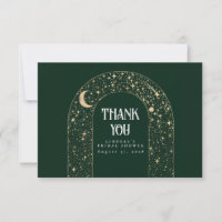 Celestial Night Stars Elegant Thank You