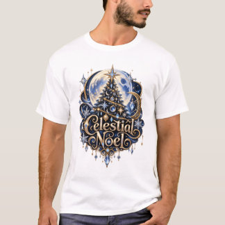 Celestial Noel Moon and Stars T-Shirt