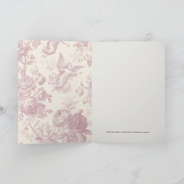 Celestial Notes Angel Greeting Card (Inside)