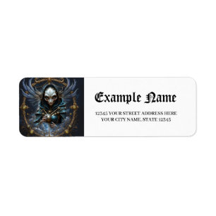 Celestial Oracle – Guardian Between the Stars. Return Address Label