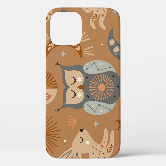 Celestial Owl & Hare: Mystic Pattern Case-Mate iPhone Case (Back)