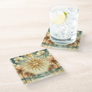 Celestial Paradise Glass Coaster