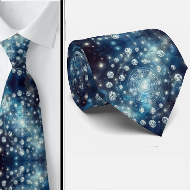 Celestial Pattern Diamond Tie (Creator Uploaded)
