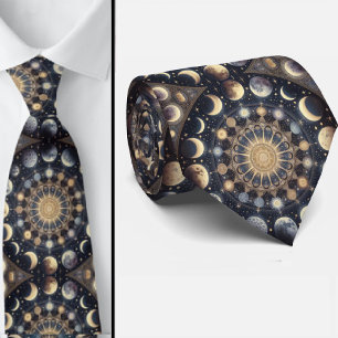 Celestial Pattern Diamond Tie