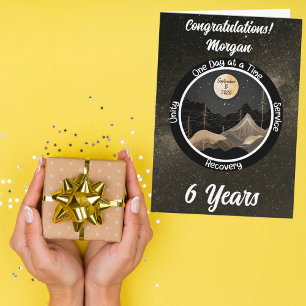 Celestial Personalised Sobriety Milestone Card