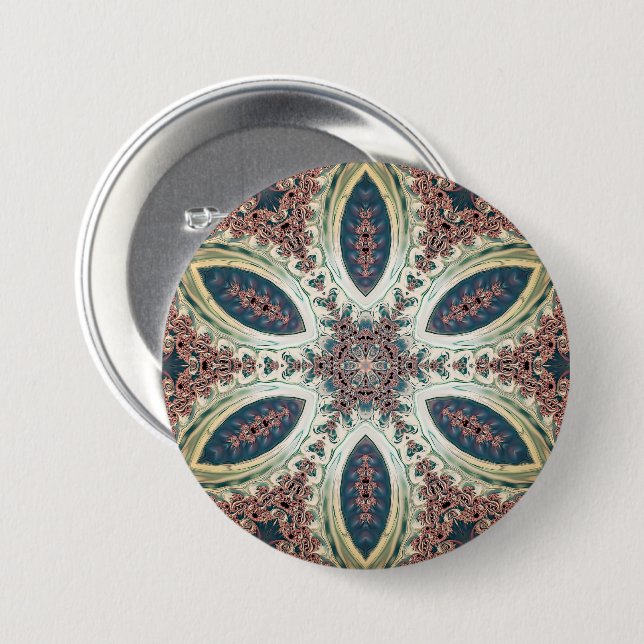 Celestial Petals of Infinity 7.5 Cm Round Badge (Front & Back)