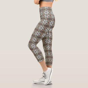 Celestial Petals of Infinity  Capri Leggings