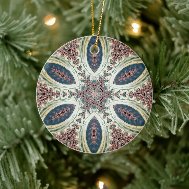 Celestial Petals of Infinity  Ceramic Ornament (Tree)