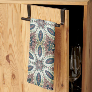 Celestial Petals of Infinity Tea Towel