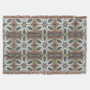 Celestial Petals of Infinity Throw Blanket