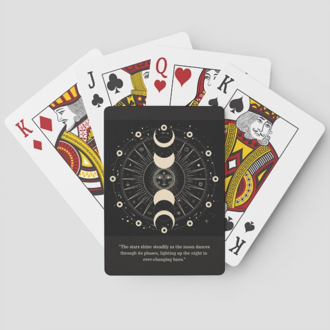 Celestial Phases: Moonlit Nights Playing Cards (Back)