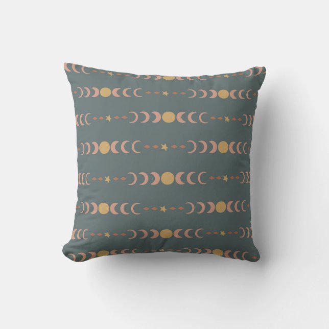 Celestial Phases Pattern Cushion (Front)