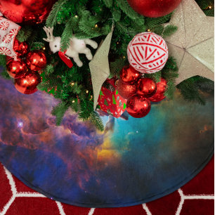 Celestial Photo Lagoon Nebula Brushed Polyester Tree Skirt