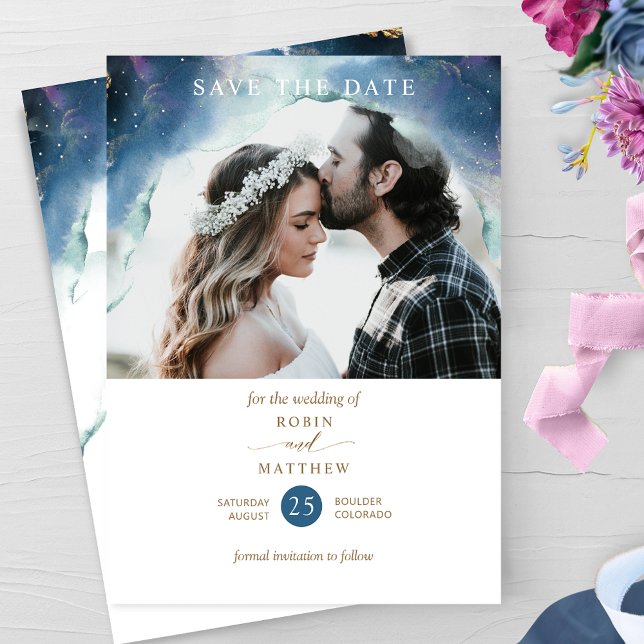 Celestial Photo Overlay,  Mystic Garden Wedding Save The Date (Creator Uploaded)
