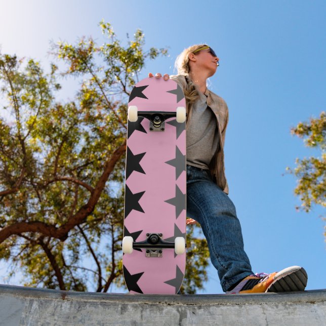 Celestial Pink Silver  Skateboard Deck (Outdoor 1)