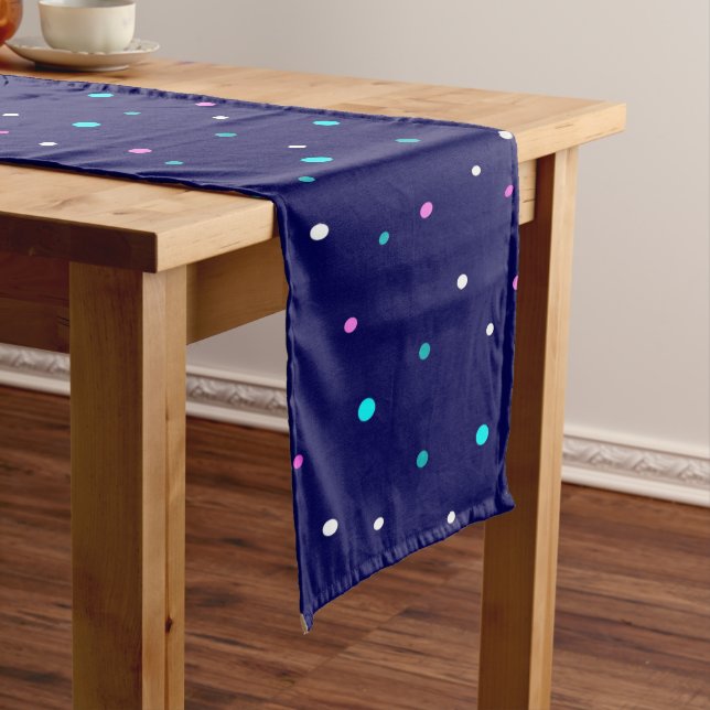 Celestial Polka Dots  Short Table Runner (In Situ)