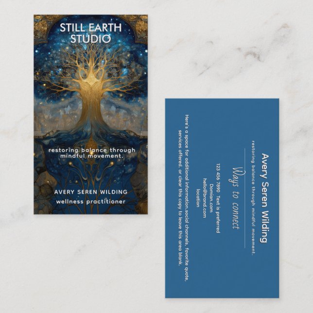 Celestial Portal | Tree of Life Business Card (Front/Back)