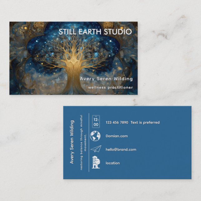 Celestial Portal | Tree of Life Business Card (Front/Back)