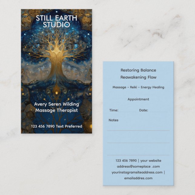 Celestial Portal | Tree of Life Business Card (Front/Back)