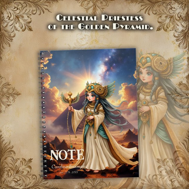 Celestial Priestess of the Golden Pyramid Notebook (Creator Uploaded)