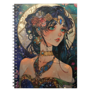 Celestial Princess - Blues and Blooms Notebook