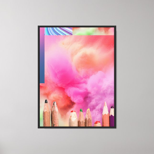 Celestial Prism Nebula Spectrum Canvas Print (Front)