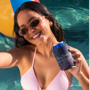 Celestial Quinceañera, custom Can Cooler