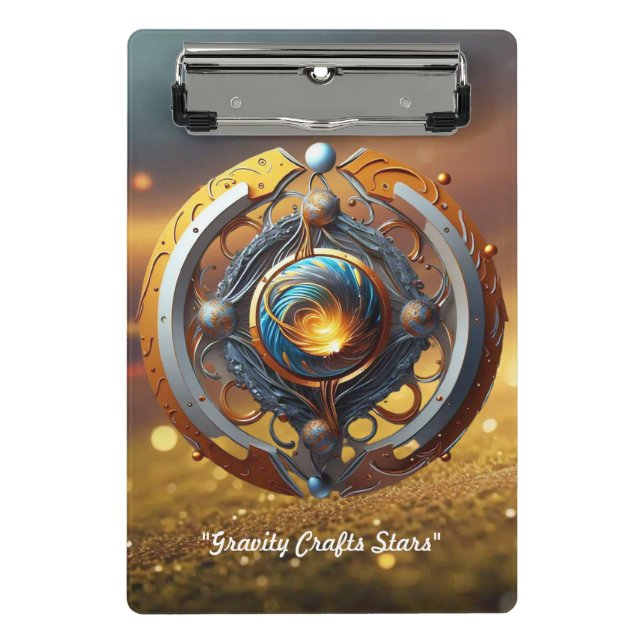"Celestial Radiance" Mini Clipboard (Front)