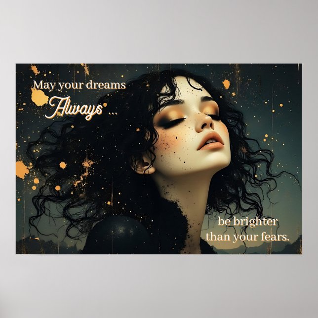 Celestial Reverie / Stardust & Shadows | Quote Poster (Front)