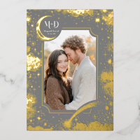 Celestial Romantic Starry Night Wedding Photo