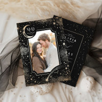 Celestial Romantic Starry Night Wedding Photo